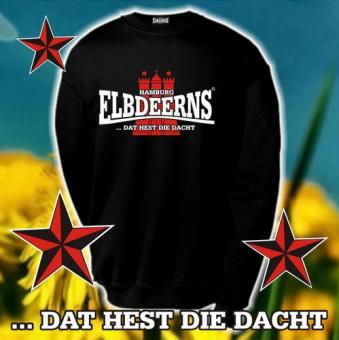 Sweatshirt - Elbdeerns * DAT HEST DI DACHT * M | schwarz