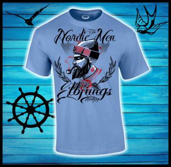 T-Shirt - Elbjungs * Whisky * Carolina Blue | XL