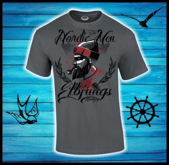 T-Shirt - Elbjungs * PinUp * Charcoal | 5XL