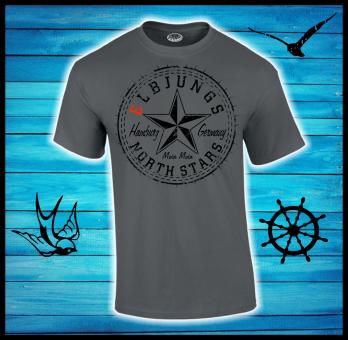 T-Shirt - Elbjungs * Heimat ist wo der Anker fällt * Charcoal | M