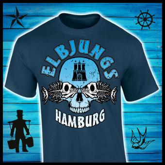 T-Shirt - Elbjungs * Fischkopp * Blue Dusk | L