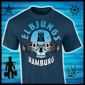 T-Shirt - Elbjungs * Fischkopp * Blue Dusk | XXL