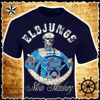 T-Shirt - Elbjungs * Moin Hamburg * dunkelblau | XXL